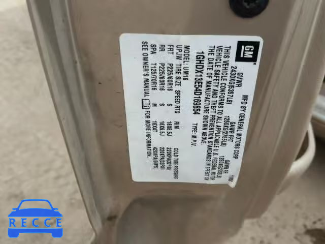 2004 OLDSMOBILE SILHOUETTE 1GHDX13E54D169854 Bild 9