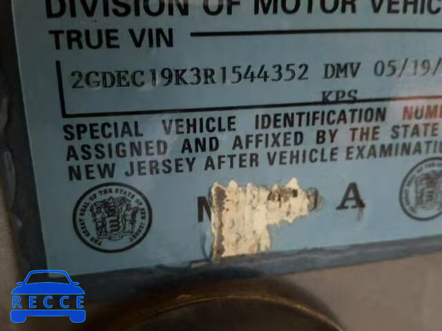 1994 GMC SIERRA C15 2GDEC19K3R1544352 image 9