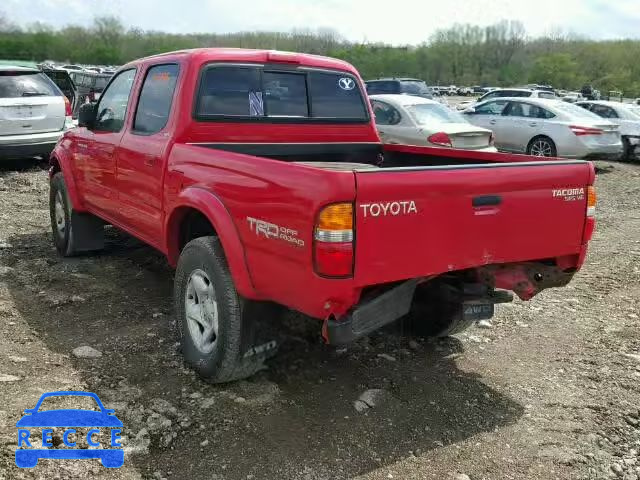 2001 TOYOTA TACOMA DOU 5TEHN72N41Z863360 image 2