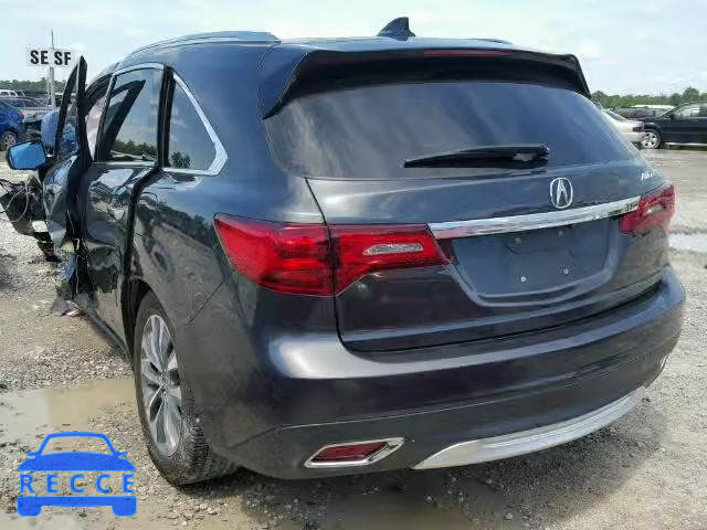 2014 ACURA MDX TECH 5FRYD3H46EB005033 image 2