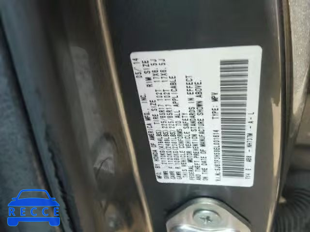 2014 HONDA CROSSTOUR 5J6TF3H59EL001614 зображення 9