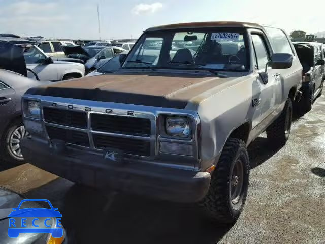 1992 DODGE RAMCHARGER 3B4GM17Z2NM567096 Bild 1