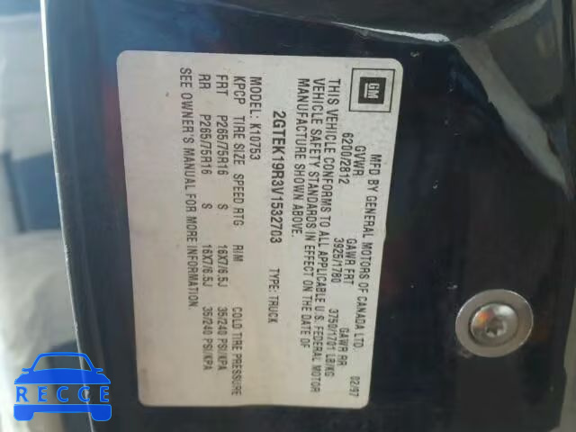1997 GMC SIERRA K15 2GTEK19R3V1532703 image 9