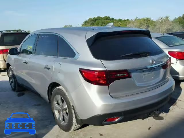 2014 ACURA MDX 5FRYD4H29EB032795 image 2