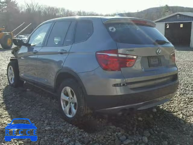 2012 BMW X3 XDRIVE2 5UXWX5C57CL721668 зображення 2