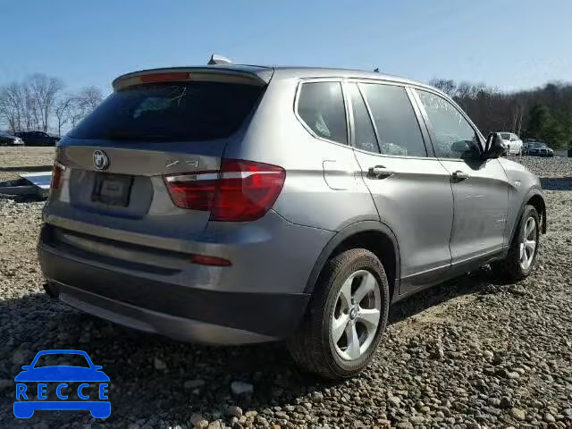 2012 BMW X3 XDRIVE2 5UXWX5C57CL721668 зображення 3