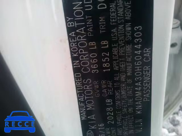 2017 KIA RIO LX KNADM4A30H6044303 image 9