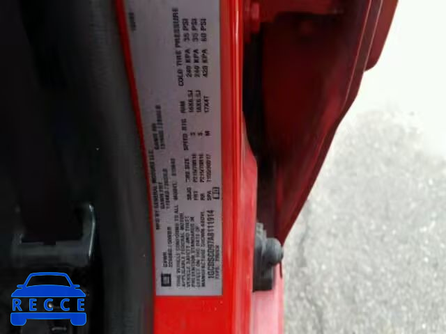 2010 CHEVROLET COLORADO L 1GCDSCD97A8111914 image 9