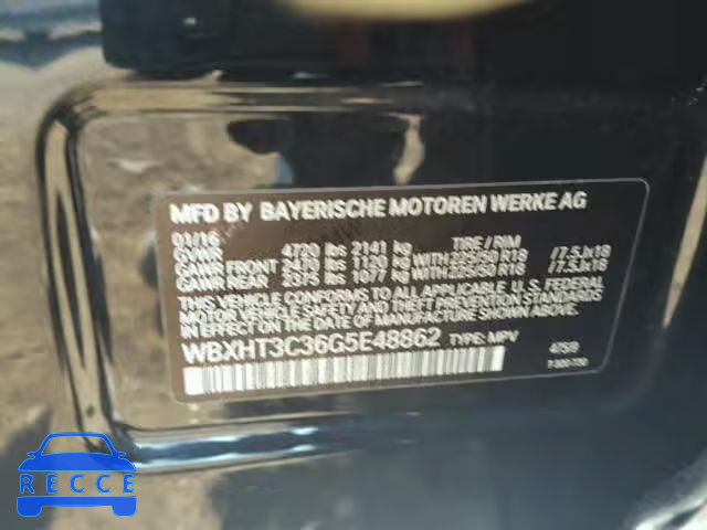 2016 BMW X1 XDRIVE2 WBXHT3C36G5E48862 image 9