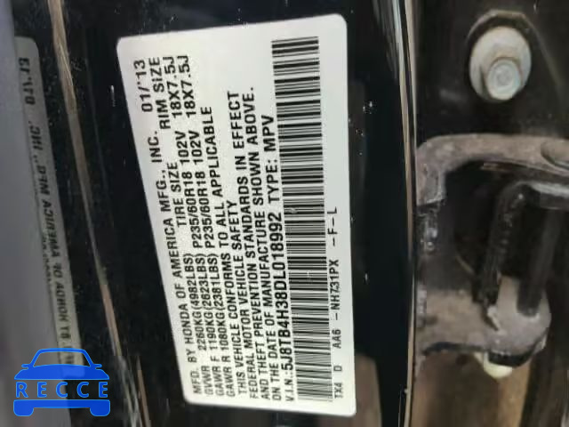 2013 ACURA RDX 5J8TB4H38DL018992 image 9