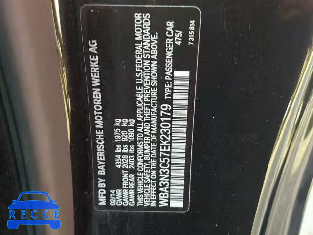 2014 BMW 428I WBA3N3C57EK230179 зображення 9