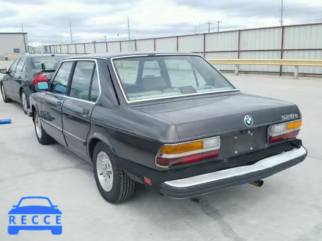 1986 BMW 528E AUTOMATIC WBADK8307G9702390 image 2
