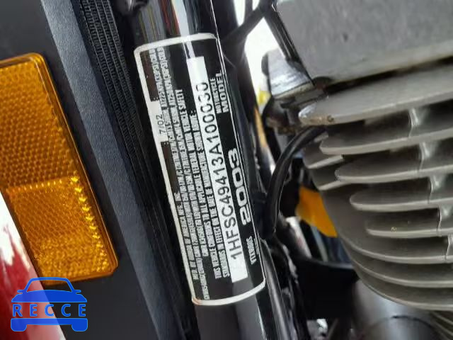 2003 HONDA VTX1800S 1HFSC49413A100030 image 9