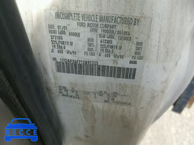 2001 FORD F550 SUPER 1FDAF56F71EB97325 image 9