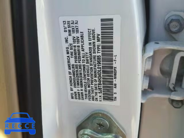 2013 ACURA RDX 5J8TB4H34DL019685 image 9