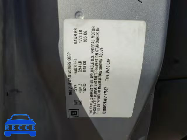 1997 CHEVROLET MALIBU 1G1ND52T3V6127837 image 9