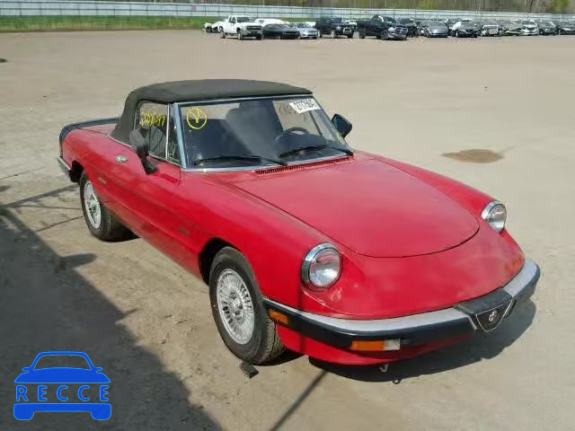 1986 ALFA ROMEO SPIDER VEL ZARBA541XG1043230 image 0