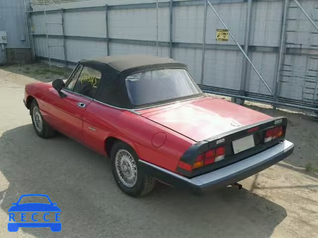 1986 ALFA ROMEO SPIDER VEL ZARBA541XG1043230 Bild 2