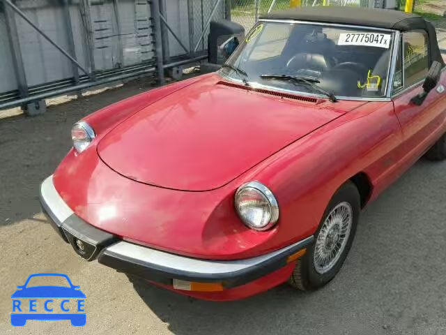 1986 ALFA ROMEO SPIDER VEL ZARBA541XG1043230 зображення 8