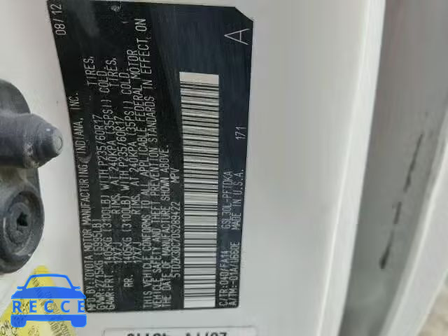 2013 TOYOTA SIENNA 5TDZK3DC7DS289422 image 9