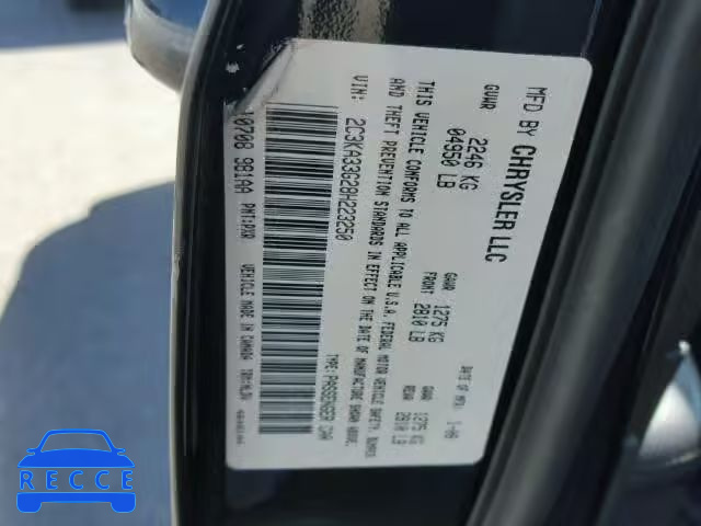 2008 CHRYSLER 300 LIMITE 2C3KA33G28H223250 image 9