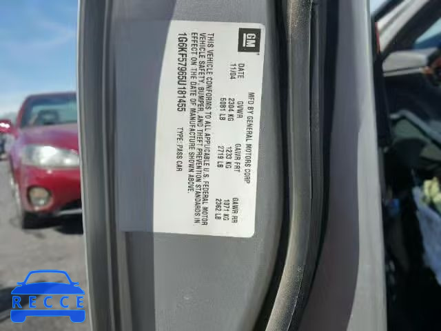 2005 CADILLAC DEVILLE DT 1G6KF57965U181455 Bild 9