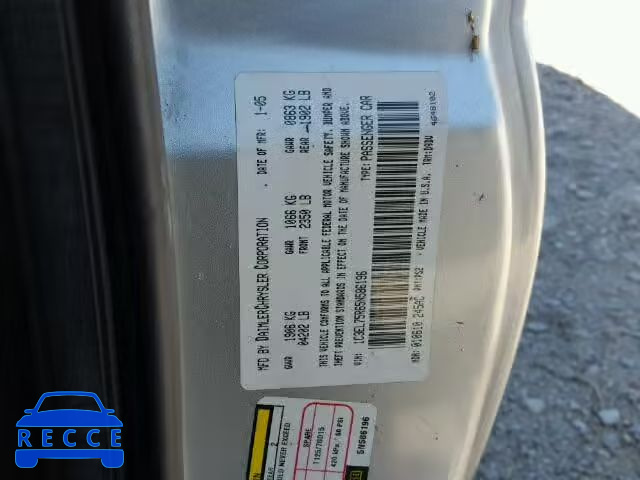 2005 CHRYSLER SEBRING GT 1C3EL75R65N586196 image 9