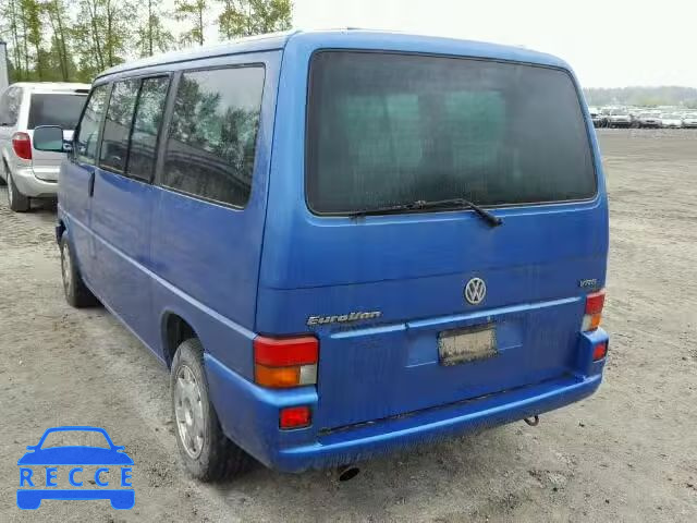 2000 VOLKSWAGEN EUROVAN MV WV2MH4708YH028604 image 2