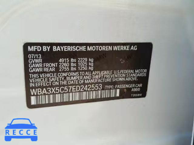 2014 BMW 328XI GT WBA3X5C57ED242553 зображення 9