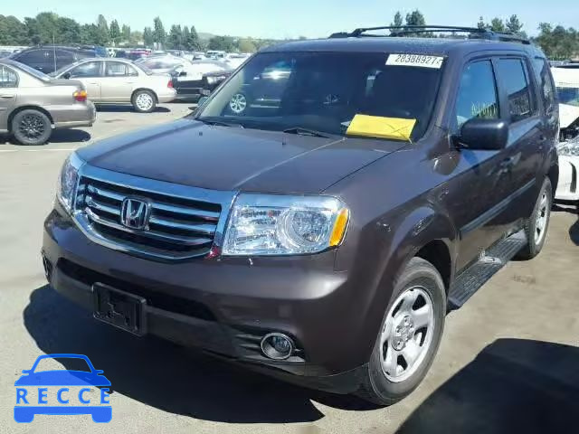 2012 HONDA PILOT LX 5FNYF4H27CB007547 image 1