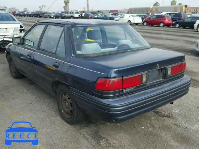 1992 FORD ESCORT LX 3FAPP13J1NR150409 image 2