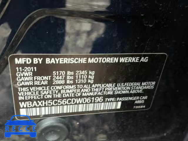 2012 BMW 528XI WBAXH5C56CDW06196 image 9