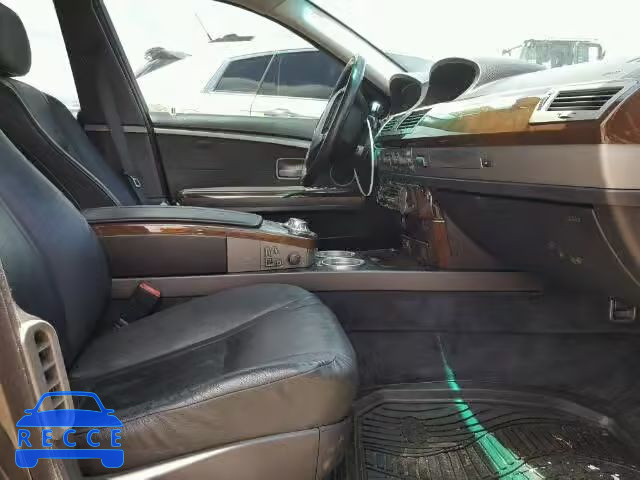 2005 BMW 745I WBAGL63565DP74332 image 4