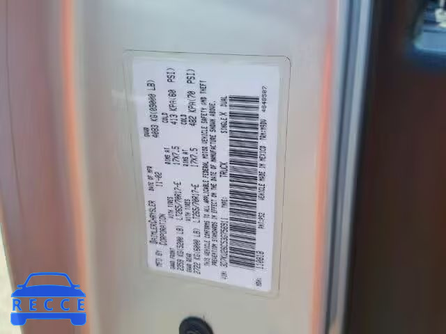 2003 DODGE RAM 2500 S 3D7KU26C53G756911 Bild 9