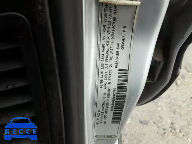 2001 AUDI A8 L QUATT WAUML54D81N005709 image 9