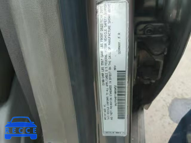 2001 AUDI ALLROAD WAUYP64B71N089452 image 9