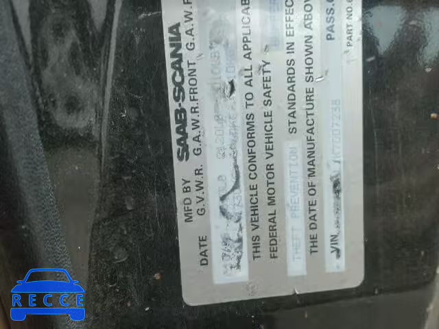1989 SAAB 900 YS3AT76LXK7007238 image 9