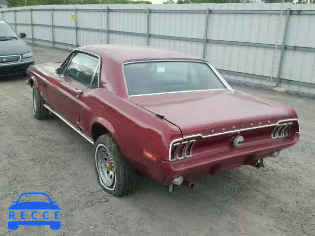 1968 FORD MUSTANG 8R01T133736 image 2