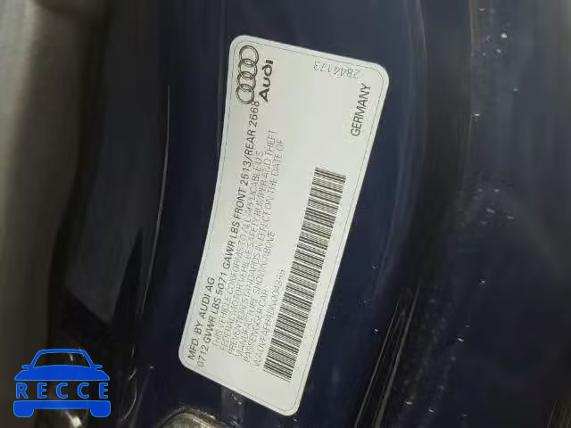 2013 AUDI A5 QUATTRO WAUVFAFH4DN004355 image 9