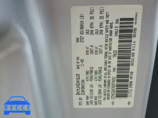 2006 MITSUBISHI RAIDER LS 1Z7HC22K76S574231 image 9