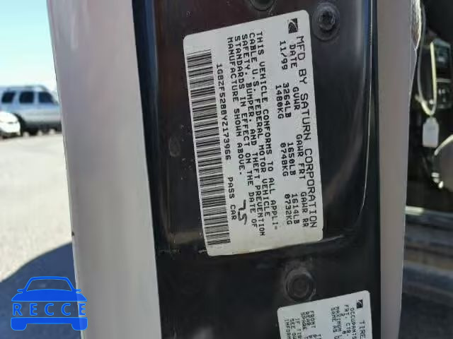 2000 SATURN SL 1G8ZF5288YZ173966 Bild 9