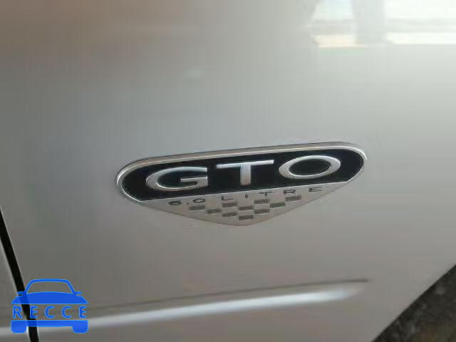 2005 PONTIAC GTO 6G2VX12U85L406838 зображення 9