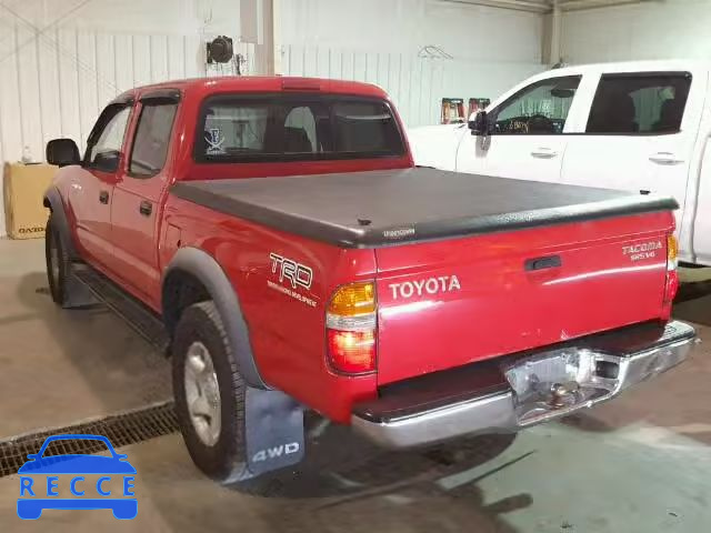 2001 TOYOTA TACOMA DOU 5TEHN72N71Z749627 image 2