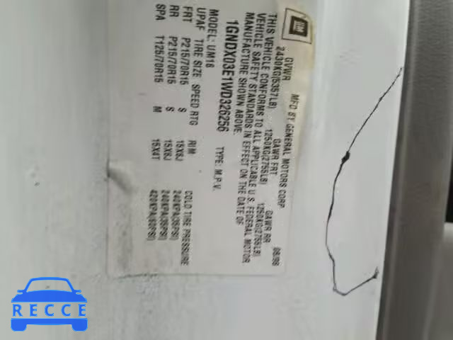 1998 CHEVROLET VENTURE 1GNDX03E1WD326256 image 9