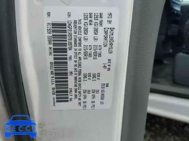 2007 DODGE CARAVAN C/ 1D4GP21R97B189784 Bild 9