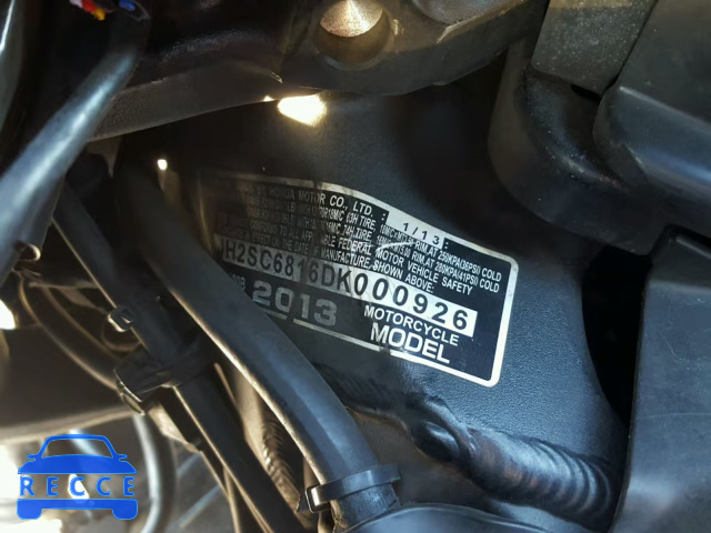 2013 HONDA GL1800 B JH2SC6816DK000926 зображення 9