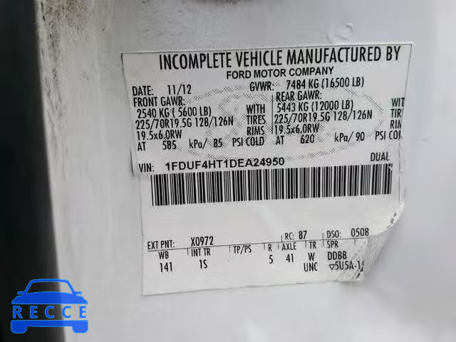 2013 FORD F450 SUPER 1FDUF4HT1DEA24950 image 9