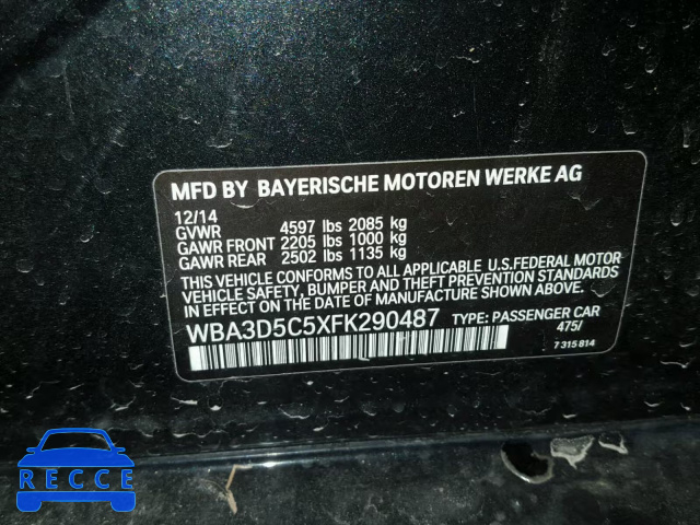 2015 BMW 328 D WBA3D5C5XFK290487 Bild 9