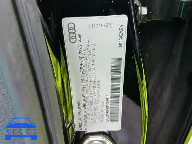 2016 AUDI S3 PREMIUM WAUB1GFF9G1003619 image 9