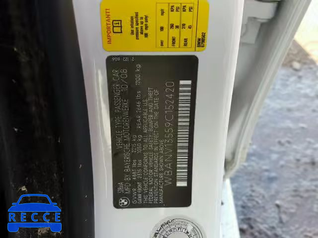 2009 BMW 528 XI WBANV13559C152420 image 9